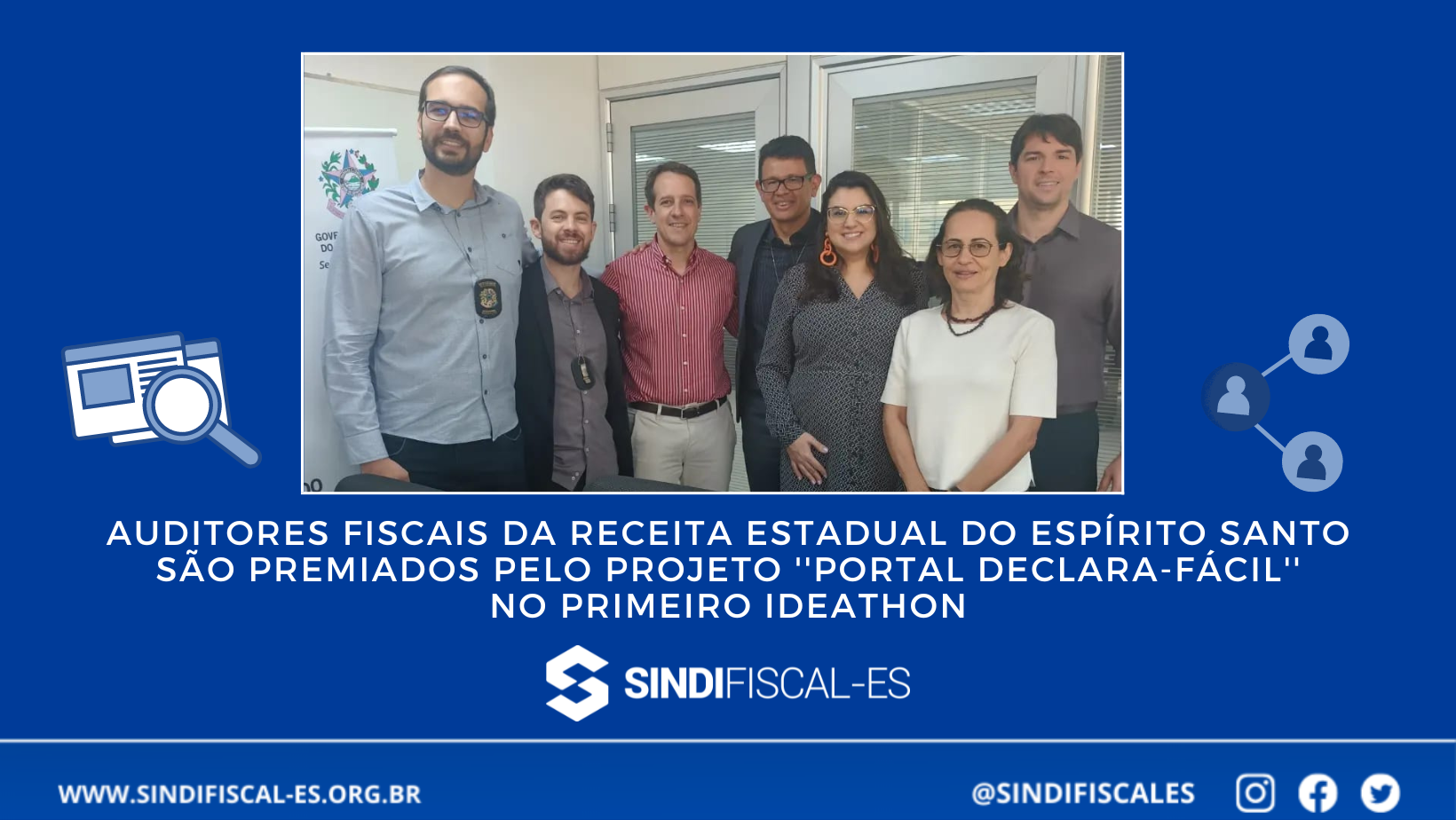 Auditores Fiscais da Receita Estadual do Espírito Santo são premiados no primeiro Ideathon 